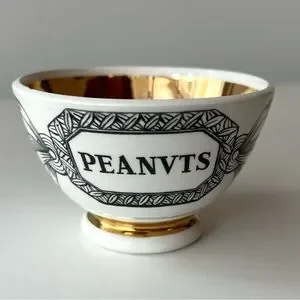 Fornasetti セット Set of Six 24kt Gold Plated Roman Themed Coasters Signed by